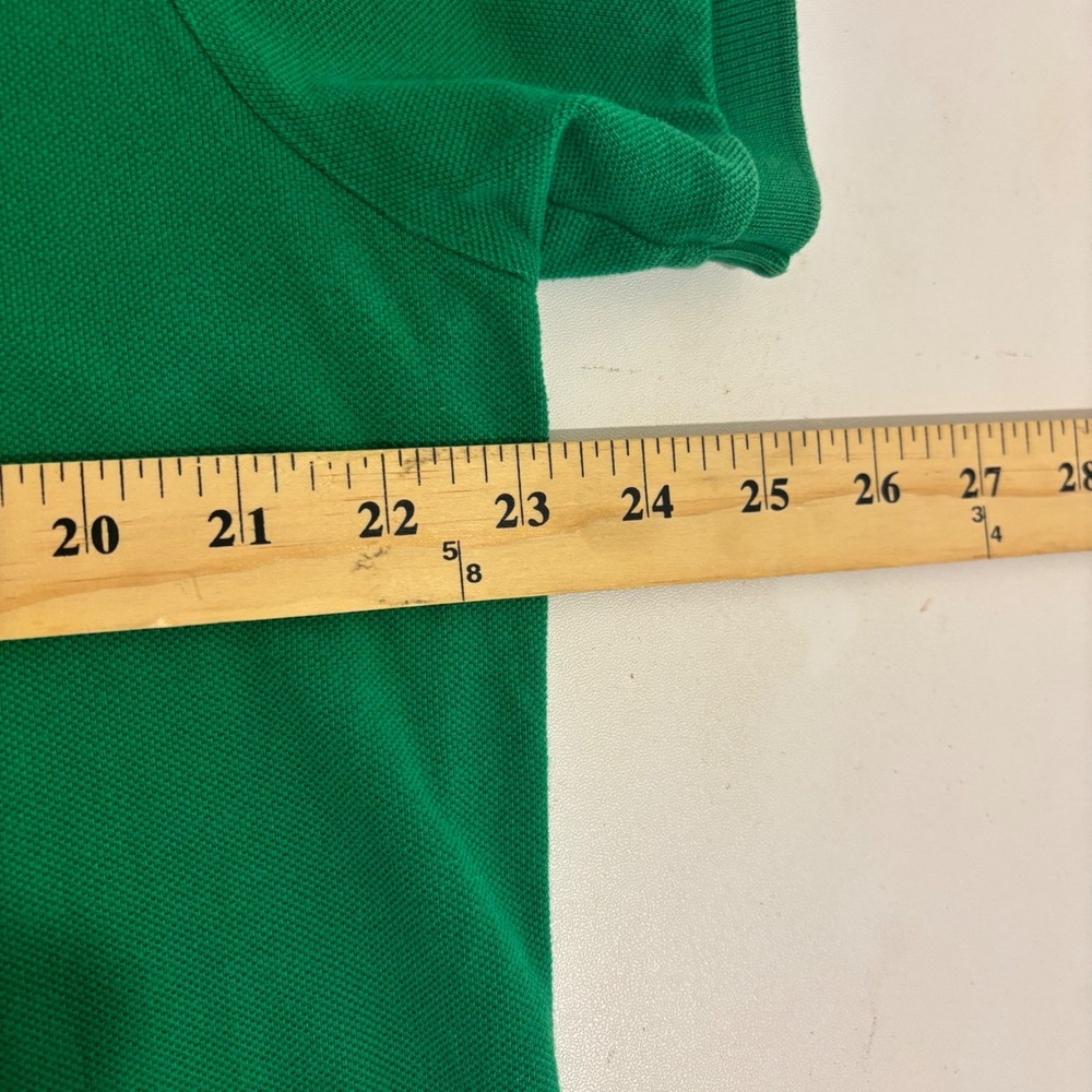 Polo Ralph Lauren Polo Shirt Mens XL Kelly Green Yellow Pony Logo Preppy School - Picture 6 of 9